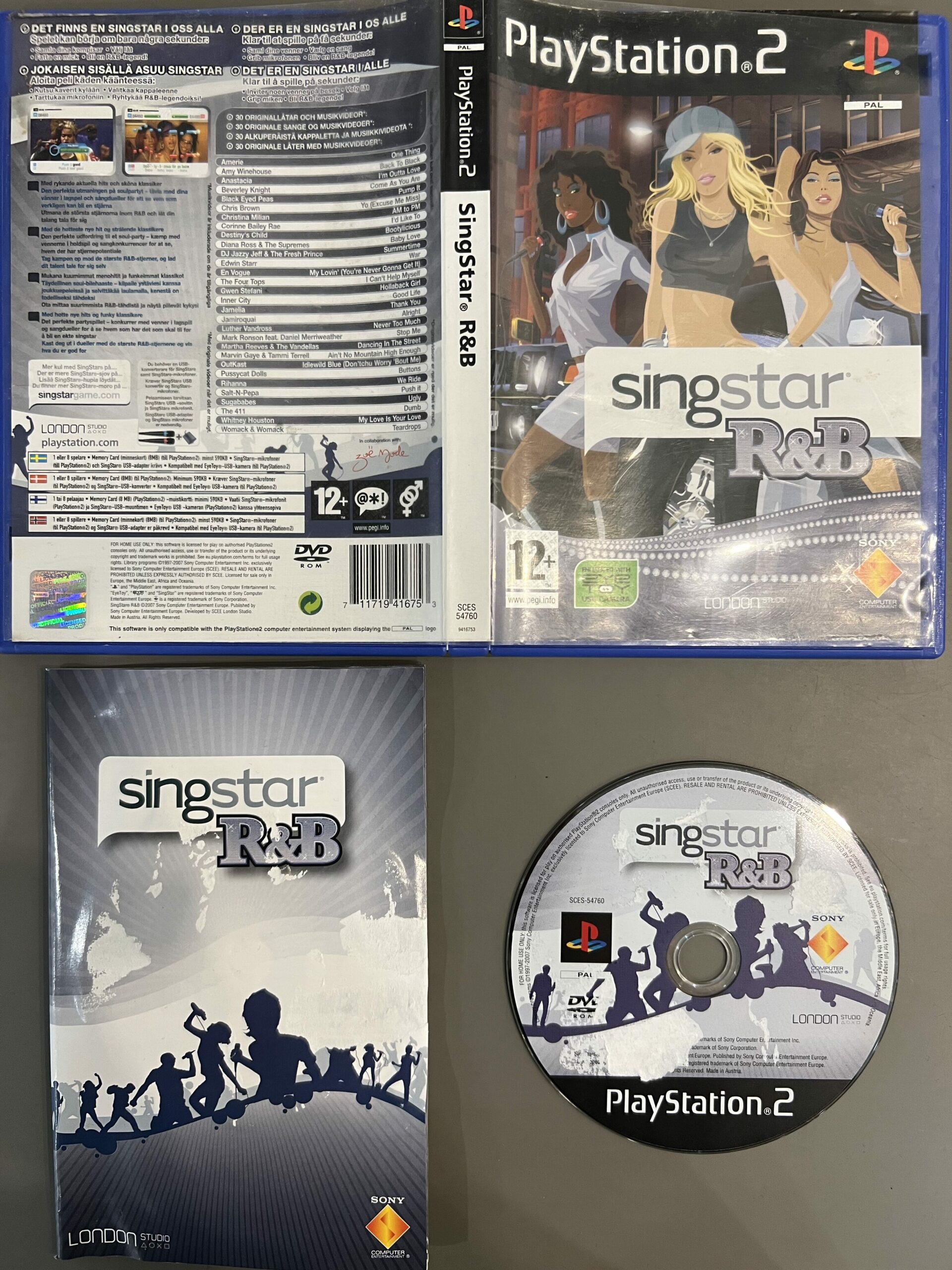 Jeu Singstar R&B Sur PS2 (PlayStation 2) - Version Française - Très Bon État